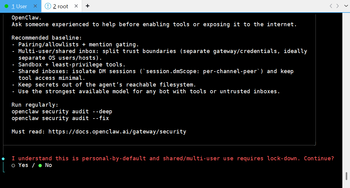 OpenClaw 安装完成页面