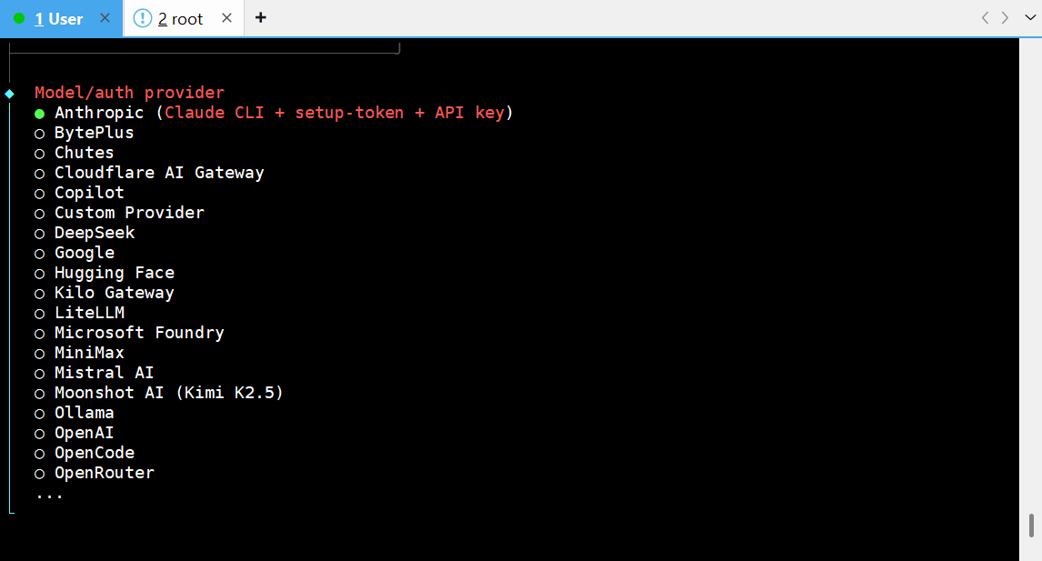 初始化时选择 QuickStart
